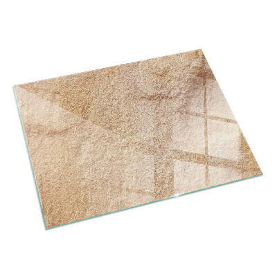 Dreptunghiulară sticlă sub șemineu Textură de piatră naturală