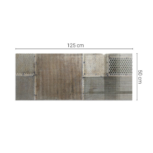 Dreptunghiulară sticlă securizată protecție sub sobă Model de tablă perforată