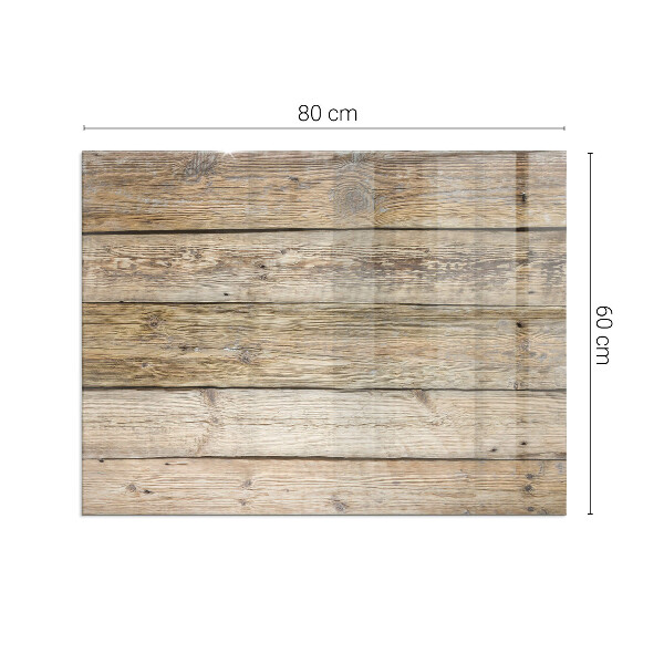 Dreptunghiulară sticlă securizată protecție sub sobă Placă de lemn în machetă