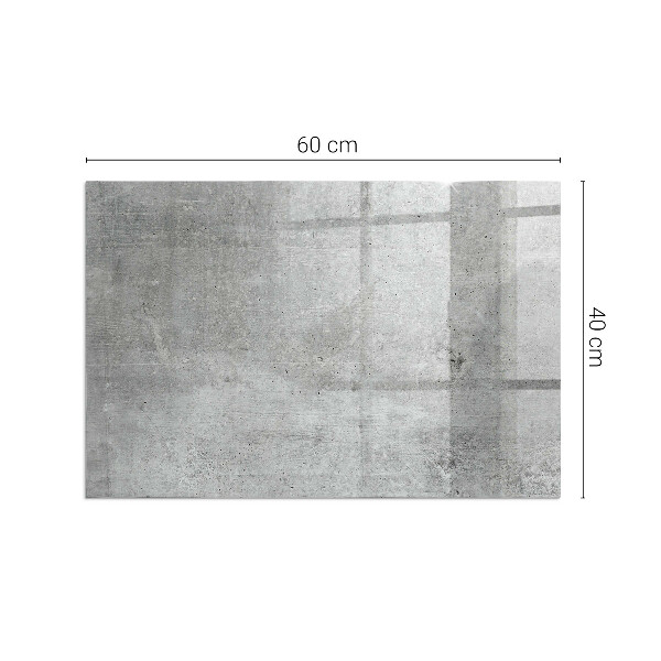 Dreptunghiulară sticlă sub șemineu Textură de beton brut