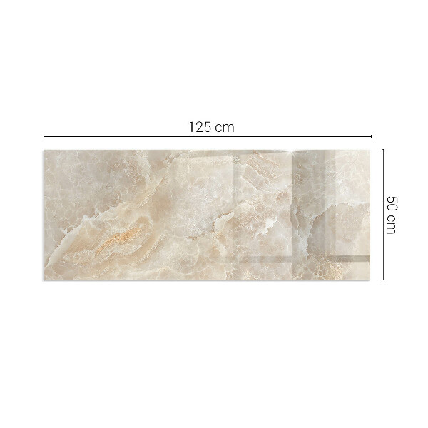 Dreptunghiulară sticlă sub șemineu Model de piatră naturală