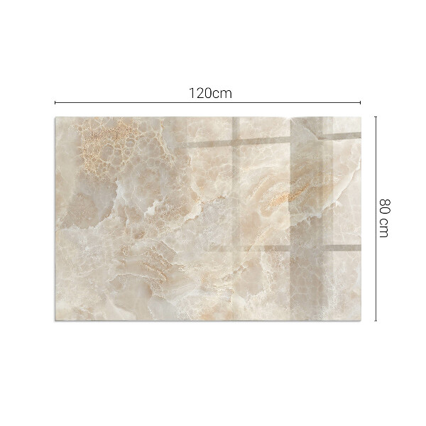 Dreptunghiulară sticlă sub șemineu Model de piatră naturală