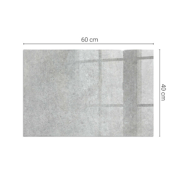 Dreptunghiulară sticlă securizată protecție sub sobă Textură de beton brut