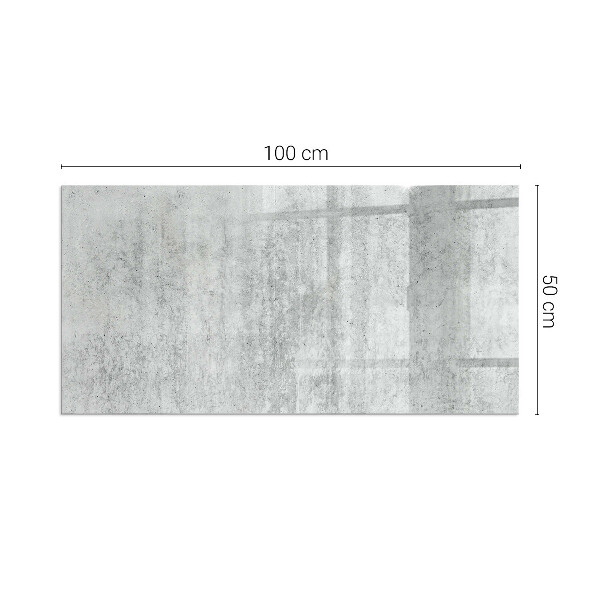 Dreptunghiulară protecție sub sobă Textură de beton brut