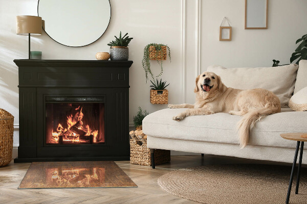 Dreptunghiulară protecție sub sobă Textură de rugină pe fundal