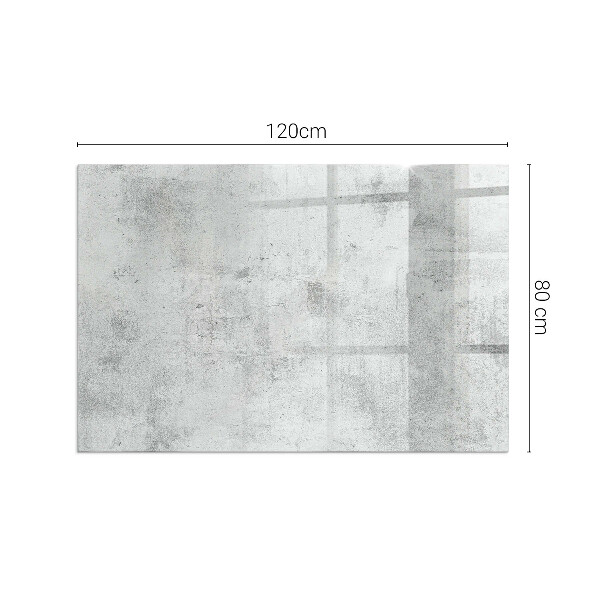 Dreptunghiulară sticlă sub șemineu Textură de beton brut