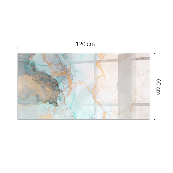 Dreptunghiulară protecție sub sobă Model fluid abstract