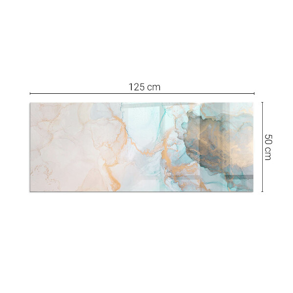 Dreptunghiulară protecție sub sobă Model fluid abstract