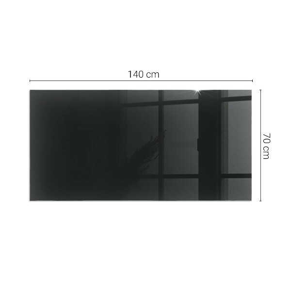 Dreptunghiulară protecție sub sobă Culoare Negru