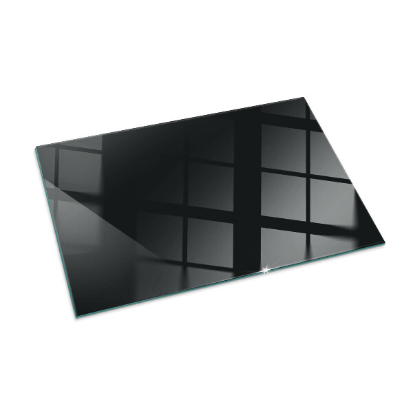 Dreptunghiulară protecție sub sobă Culoare Negru