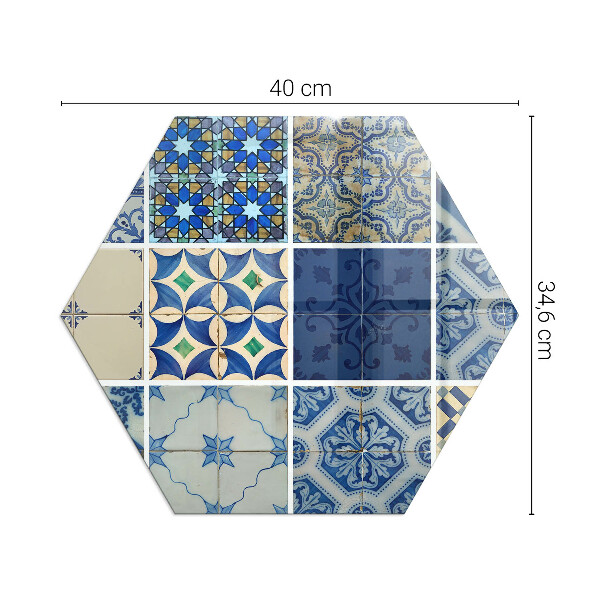 Hexagonală sticlă securizată de protecție sub sobă Modele de plăci ceramice