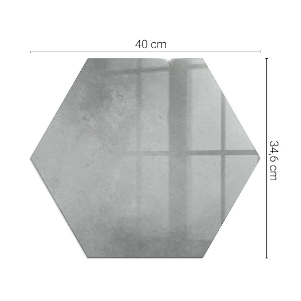 Hexagonală sticlă securizată de protecție sub sobă Textură de beton cu efect
