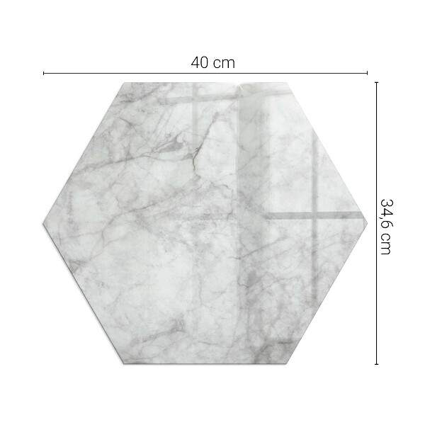 Hexagonală placă de sticlă pentru șemineu Model de structură de marmură