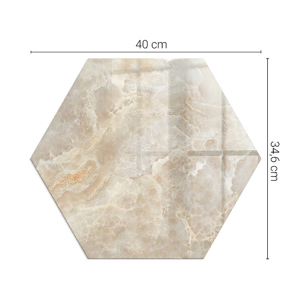 Hexagonală placă de sticlă pentru șemineu Model de piatră naturală