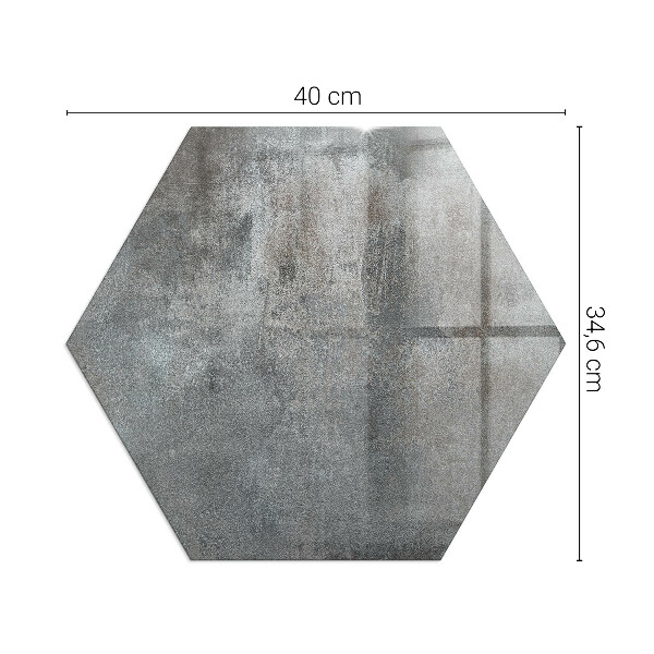 Hexagonală sticlă securizată de protecție sub sobă Textură brută a suprafeței