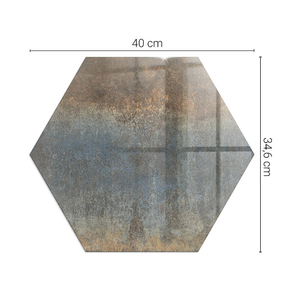 Hexagonală sticlă securizată de protecție sub sobă Model de textură abstractă