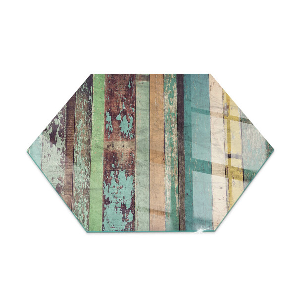 Hexagonală sticlă securizată de protecție sub sobă Plăci în diferite nuanțe