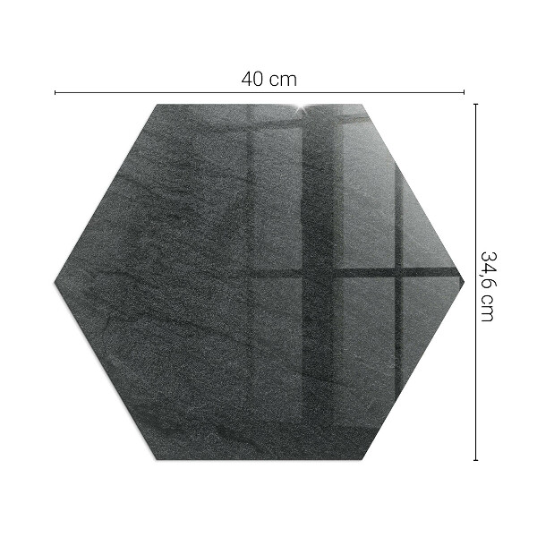 Hexagonală placă de sticlă pentru șemineu Textura suprafeței pietrei