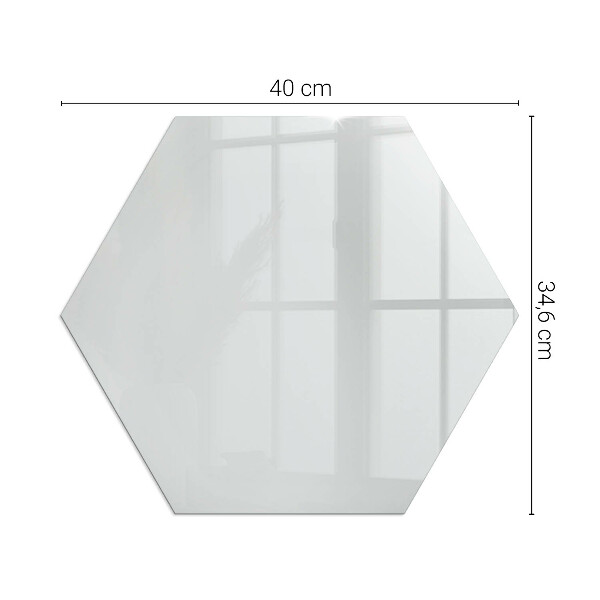 Hexagonală sticlă securizată de protecție sub sobă Culoare Gri