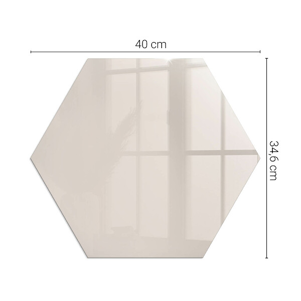 Hexagonală sticlă sub șemineu Culoare roz pal