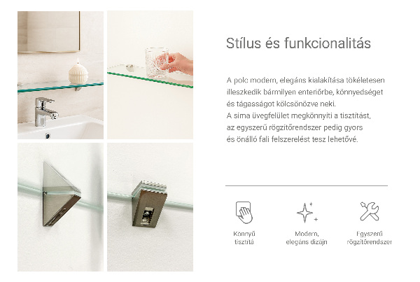 Raft pentru baie 40x13 cm