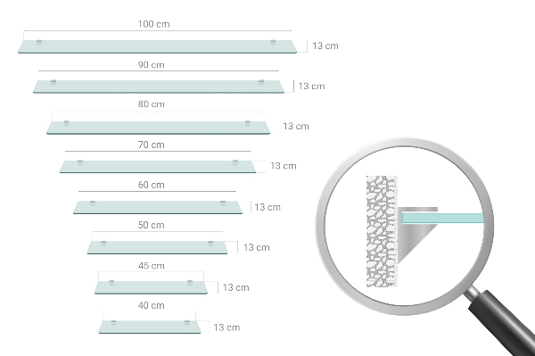 Raft pentru baie 70x13 cm