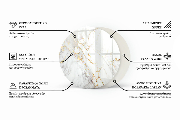 Blat pentru masă Alb fără model