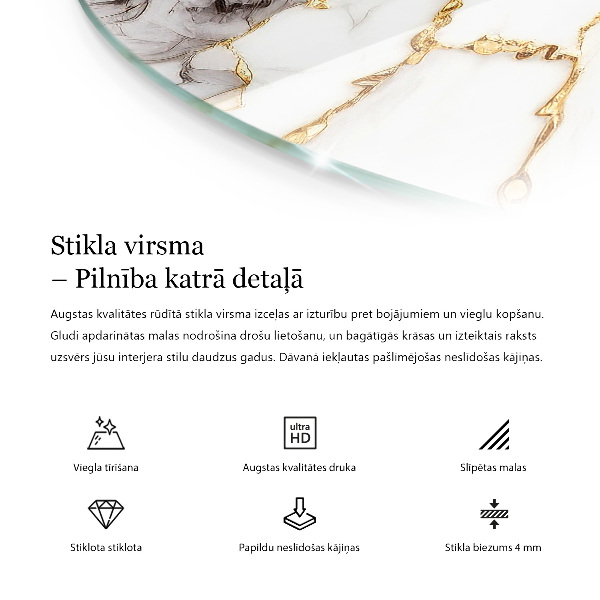 Blat pentru masă Alb fără model