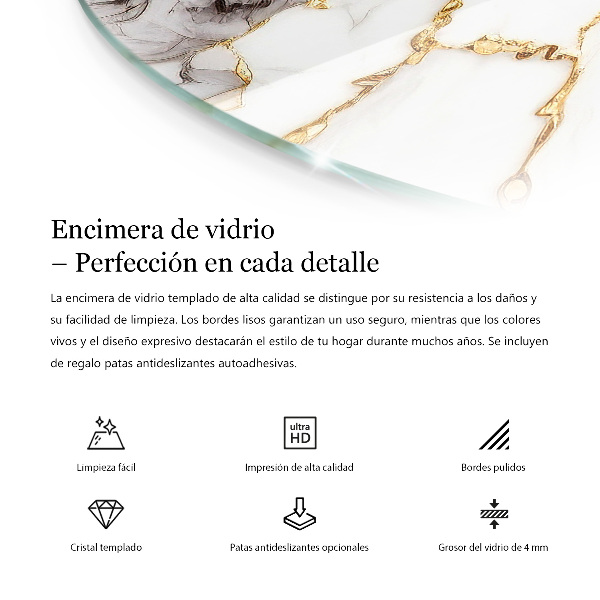 Blat pentru masă Modele de beton cu zgârieturi