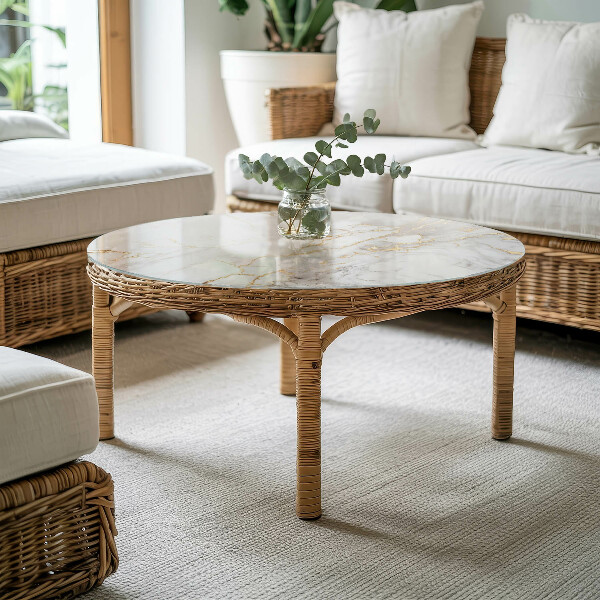 Blat pentru masă Stil de marmură cu vene