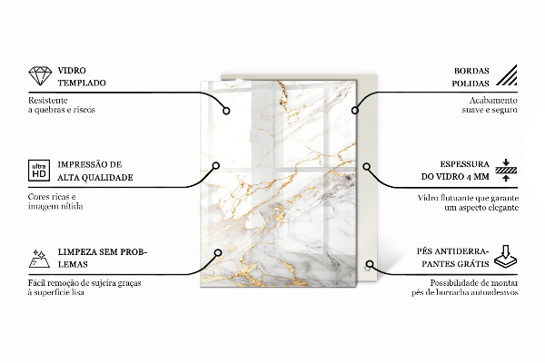 Blat masă Motivul structurii de marmură