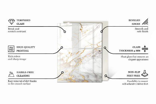 Blat masă Alb neted