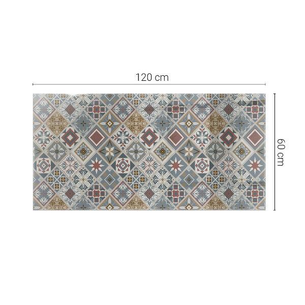 Blat masă Ornamente în stil mozaic