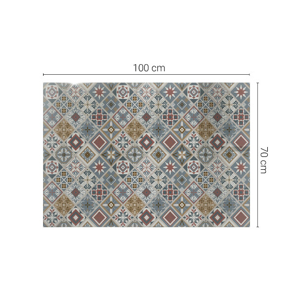 Blat masă Ornamente în stil mozaic