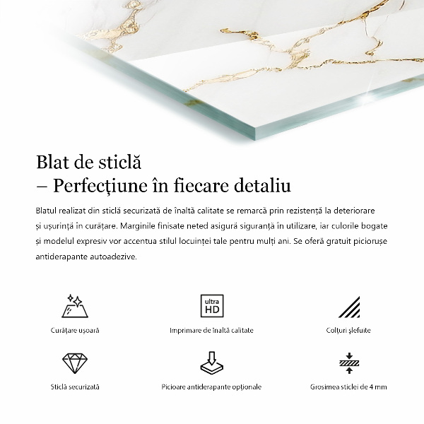 Blat masă Model inspirat de marmură