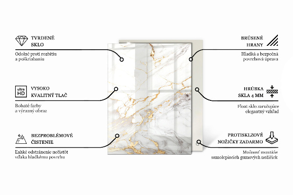 Blat masă Model inspirat de marmură