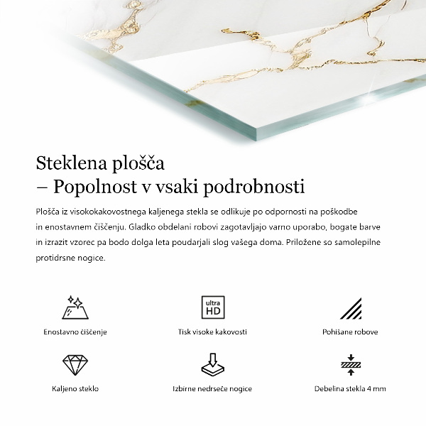 Blat masă Model elegant de marmură