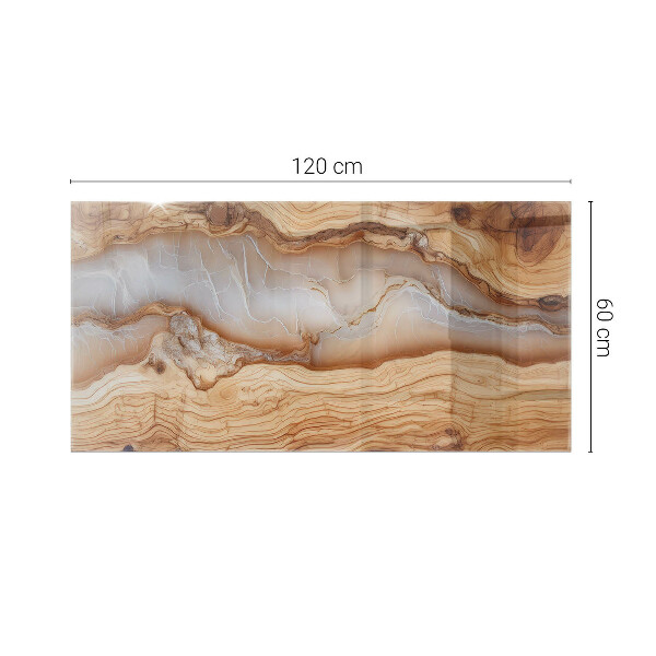 Blat masă Model natural din lemn și rășină