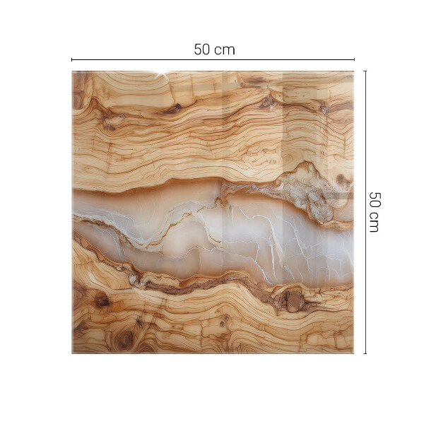 Blat masă Model natural din lemn și rășină