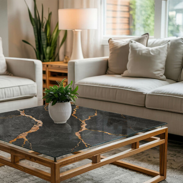 Blat masă Model de marmură cu vene delicate