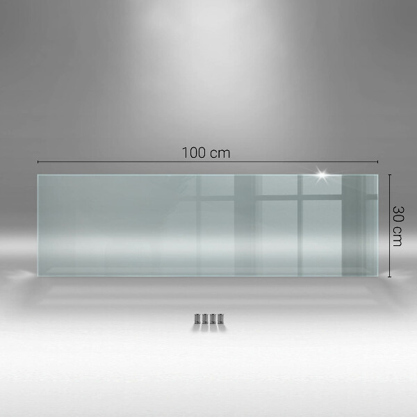 Transparent sticlă pentru bucătărie 100x30 cm