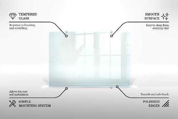 Panou de bucătărie transparent 100x50 cm