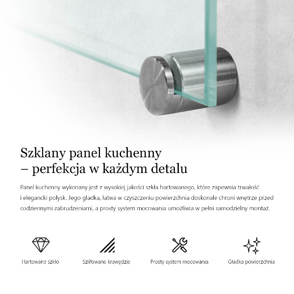 Sticlă pentru bucătărie transparent 80x60 cm