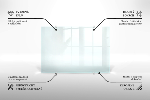 Sticlă pentru bucătărie transparent 80x60 cm