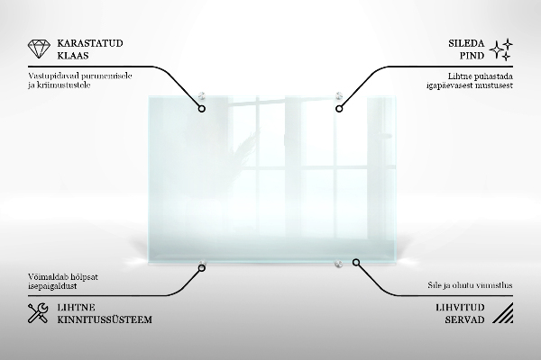 Sticlă pentru bucătărie transparent 80x60 cm
