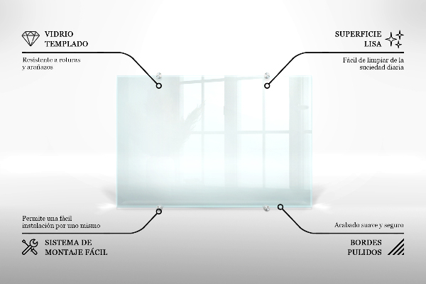 Sticlă pentru bucătărie transparent 80x60 cm