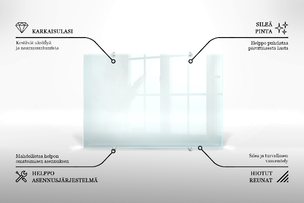 Sticlă pentru bucătărie transparent 80x60 cm