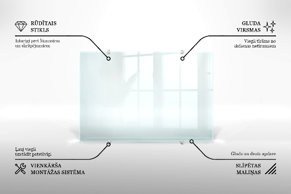 Sticlă pentru bucătărie transparent 80x60 cm