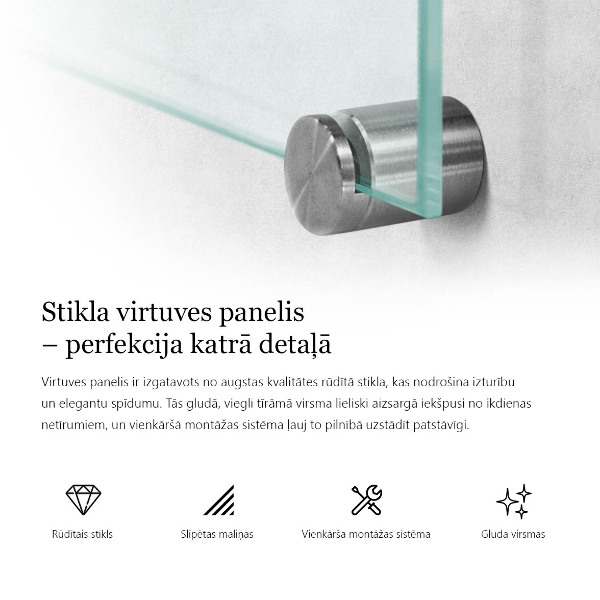 Sticlă pentru bucătărie transparent 80x60 cm