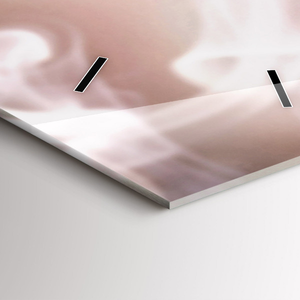 Ceas vertical de perete din sticlă O ceașcă de cafea